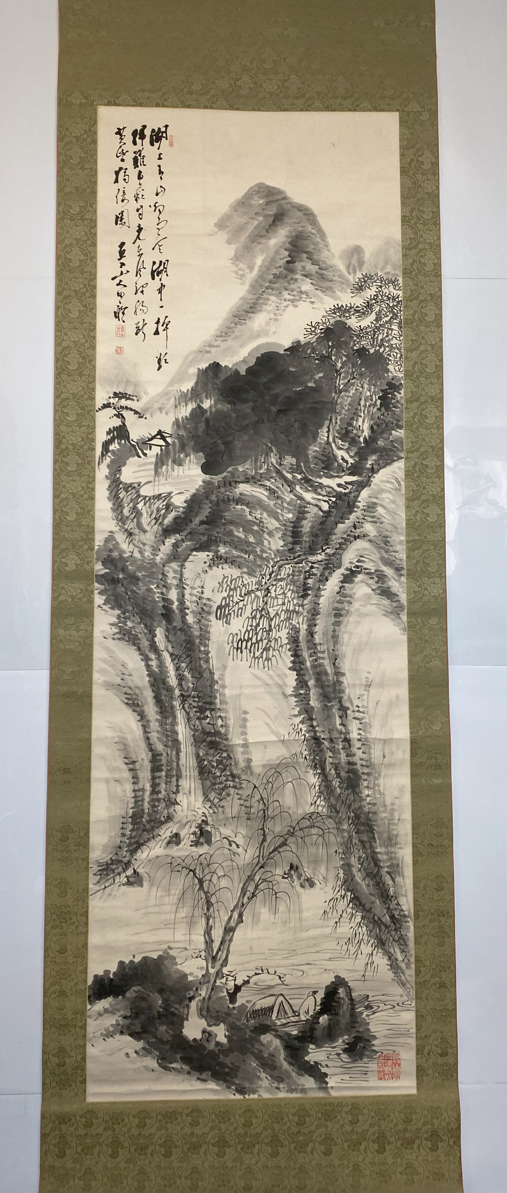 お得，限定SALE 【模写】【芸】田能村直入（水墨山水）南画 中国画