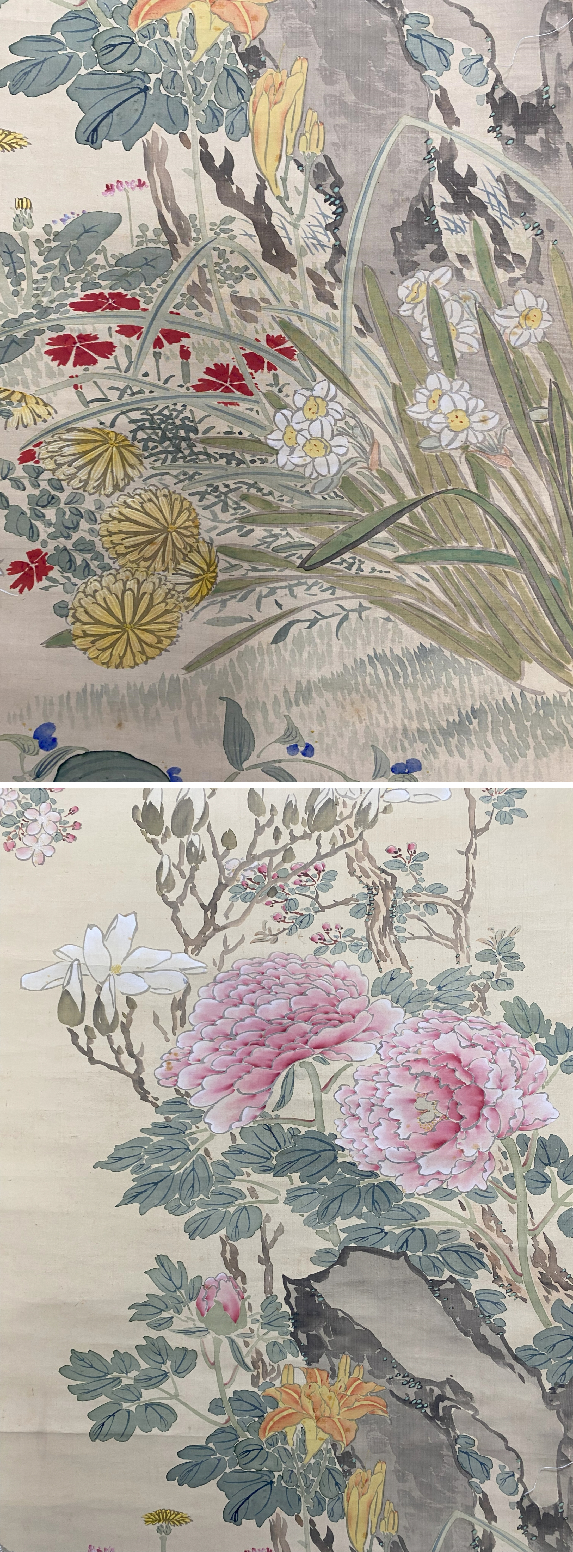 最新作，大得価 【真作】【芸】後藤田南渓（花鳥）南画 中国画 山本梅